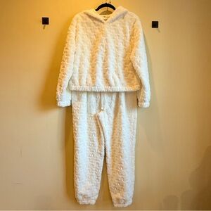 No Boundaries Cream Kids Pajama Set